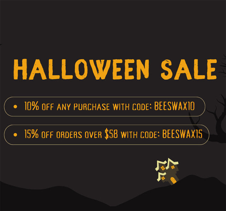 Halloween Sale beeswax candles