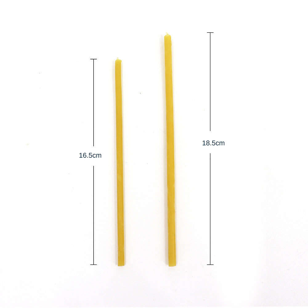 6 inch beeswax birthday candles
