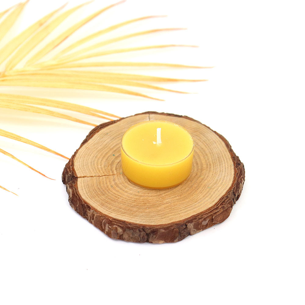beeswax tea candles