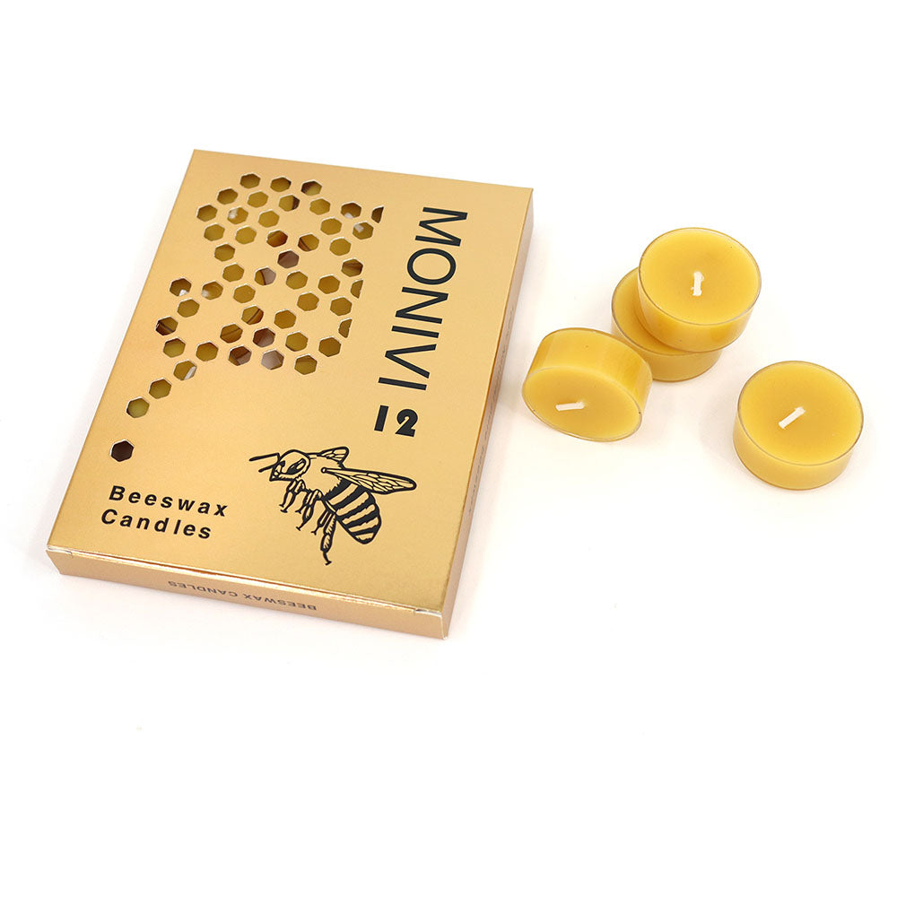 beeswax tealight candle