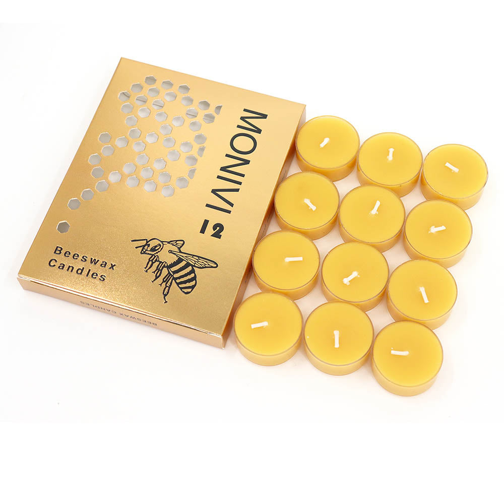 beeswax tealight candles